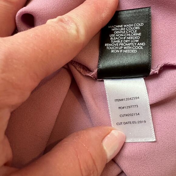 Torrid Flowy 3/4 Sleeve Pink/Lilac Blouse | Women's 2x | Torrid 2 - Picture 11 of 13